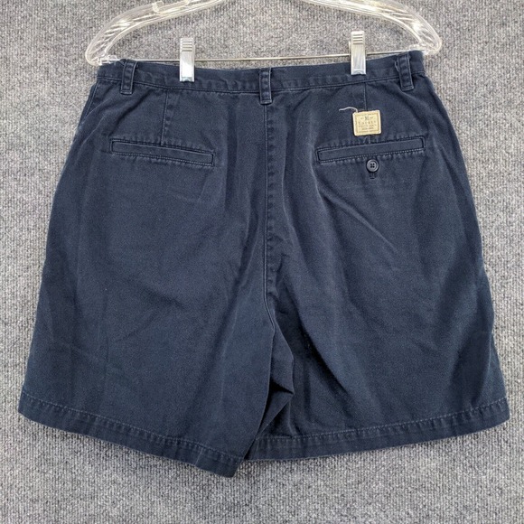 Lauren Ralph Lauren Women's Chino Shorts Blue Size 12 100% Cotton Slash Pockets - Picture 2 of 11